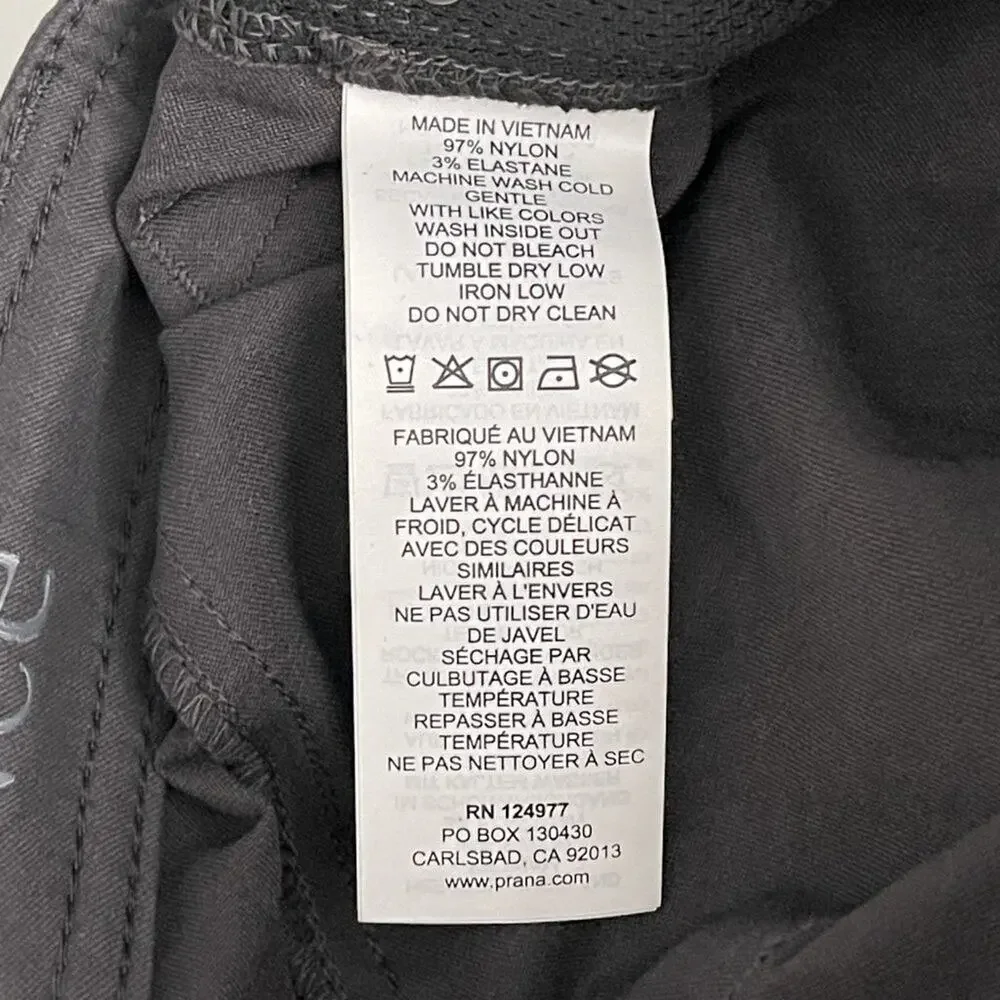 2/$30 NWT prAna Brion Short 11 inch W28 Charcoal Abrasion Resistant Reinforced - Picture 13 of 16
